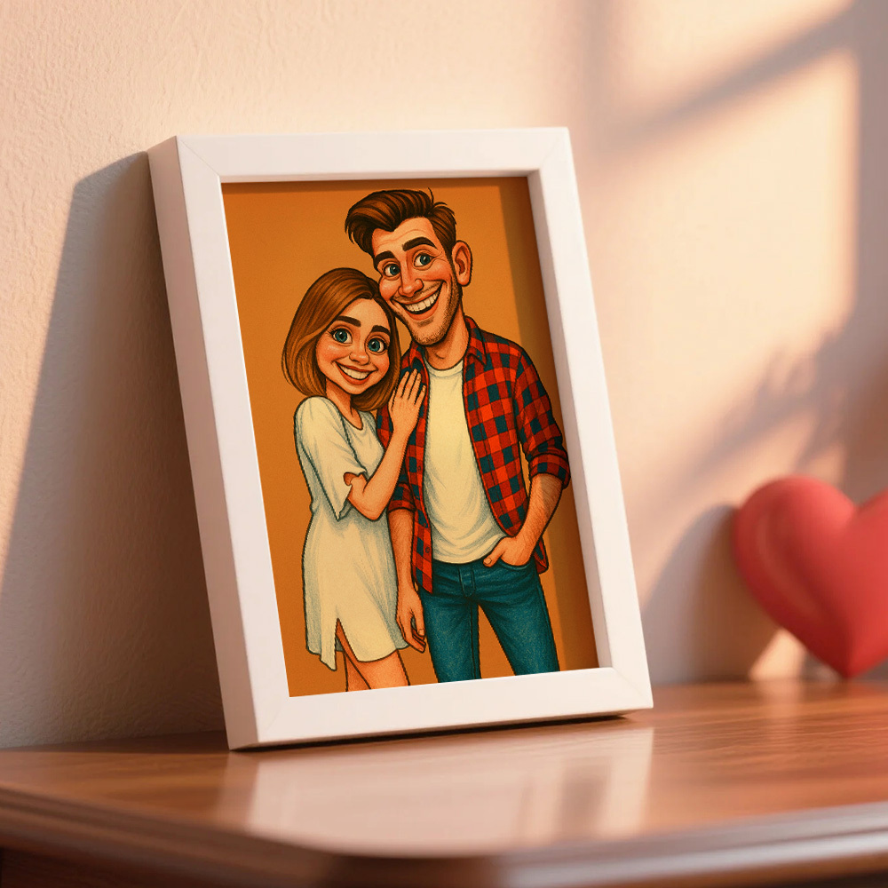 Cadre Photo En Bois Personnalisé, Décoration Romantique, Plaque Décorative, Cadeau Pour Amoureux - MapLunelampeFr