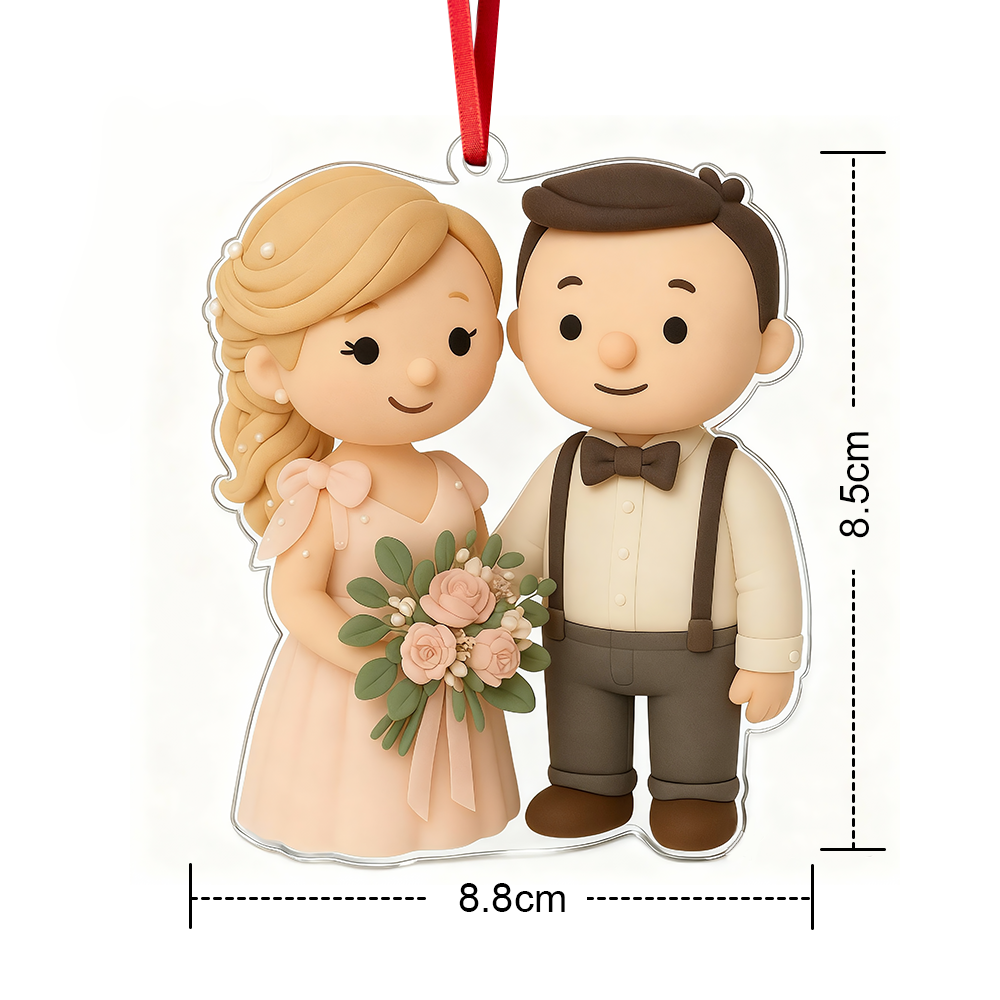 Ornement De Noël Personnalisé Avec Effets 3d, Décoration Personnalisée Avec Visage Et Nom De Famille, Cadeaux De Noël Pour Amoureux Et Famille