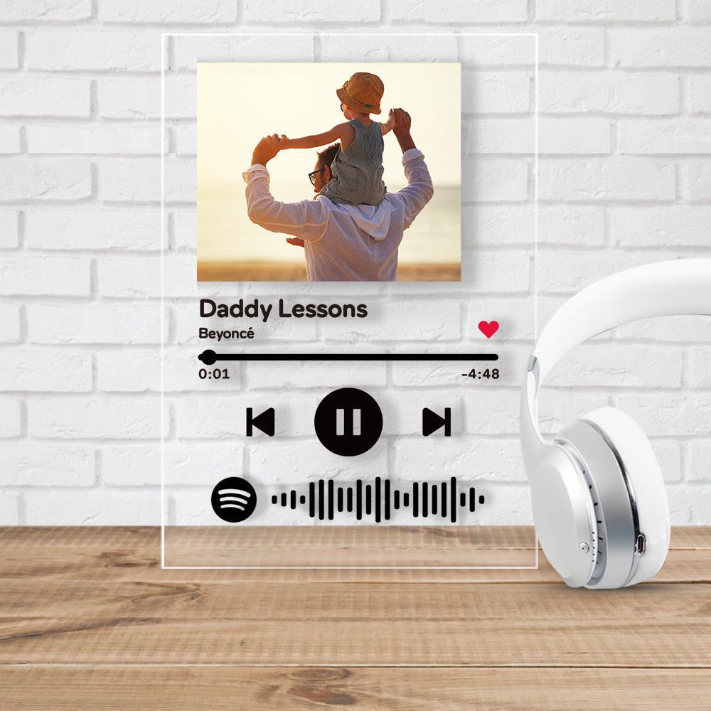 Scannable Spotify Code Personnalisé Musique Chanson Plaque Cadre Couverture de L'Album Spotify avec Code