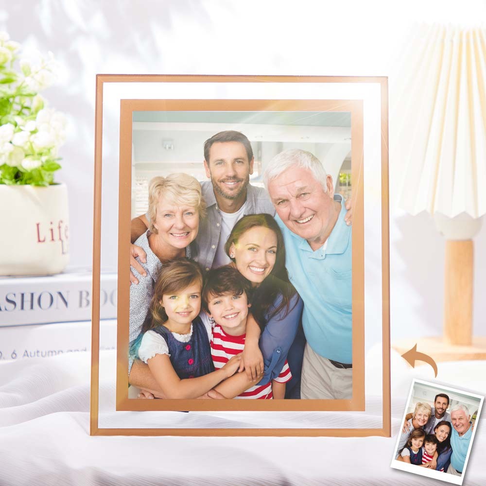 Cadre Photo En Cristal Personnalisé Porte-photo Plaque Décorative Cadeau Créatif - maplunelampefr