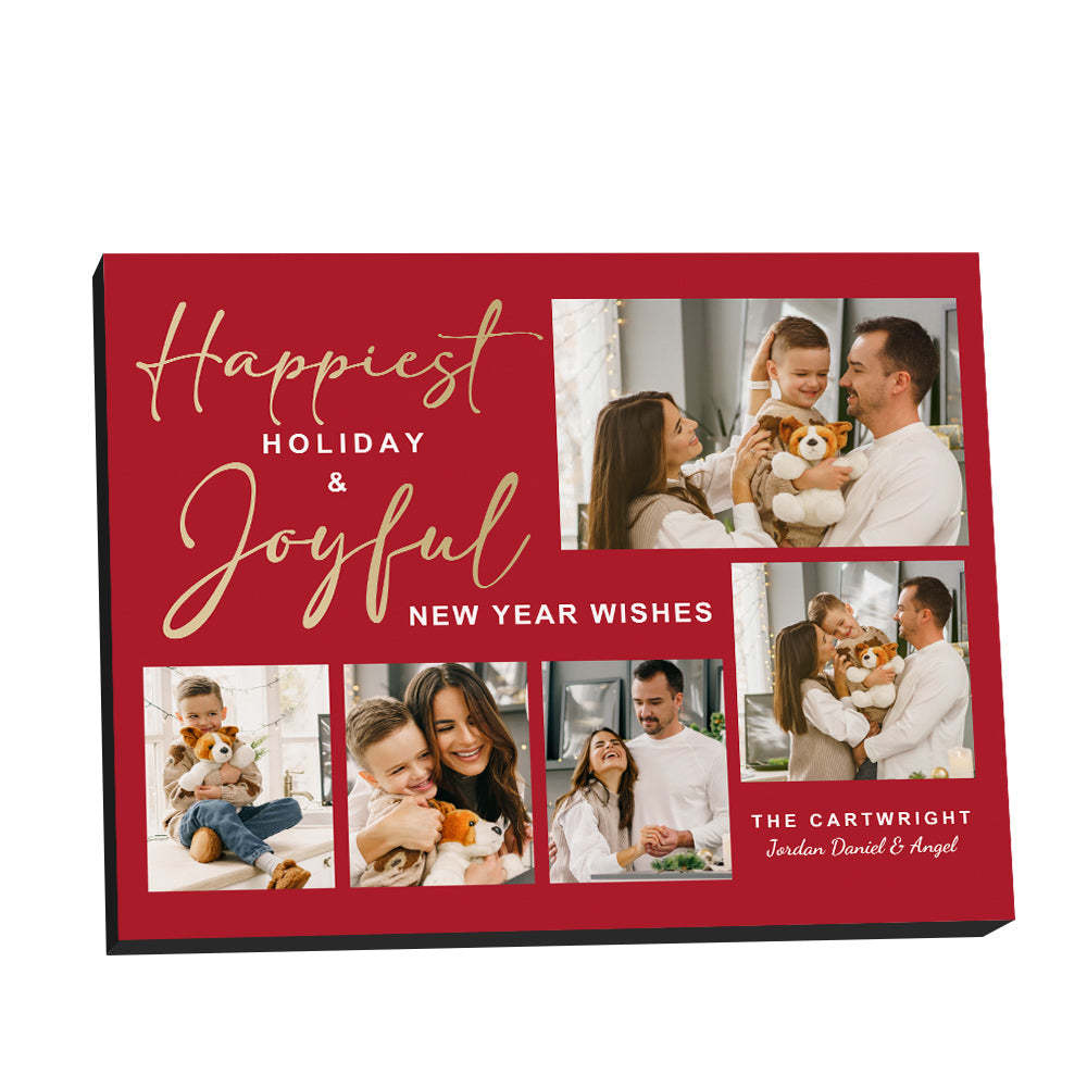 Cadre Photo De Noël Personnalisé Cadeaux De Noël Photo Personnalisés - maplunelampefr