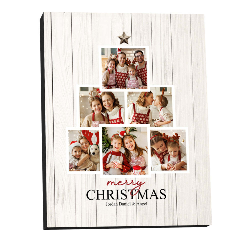 Cadre Photo De Noël Personnalisé Cadeaux De Noël Photo Personnalisés - maplunelampefr