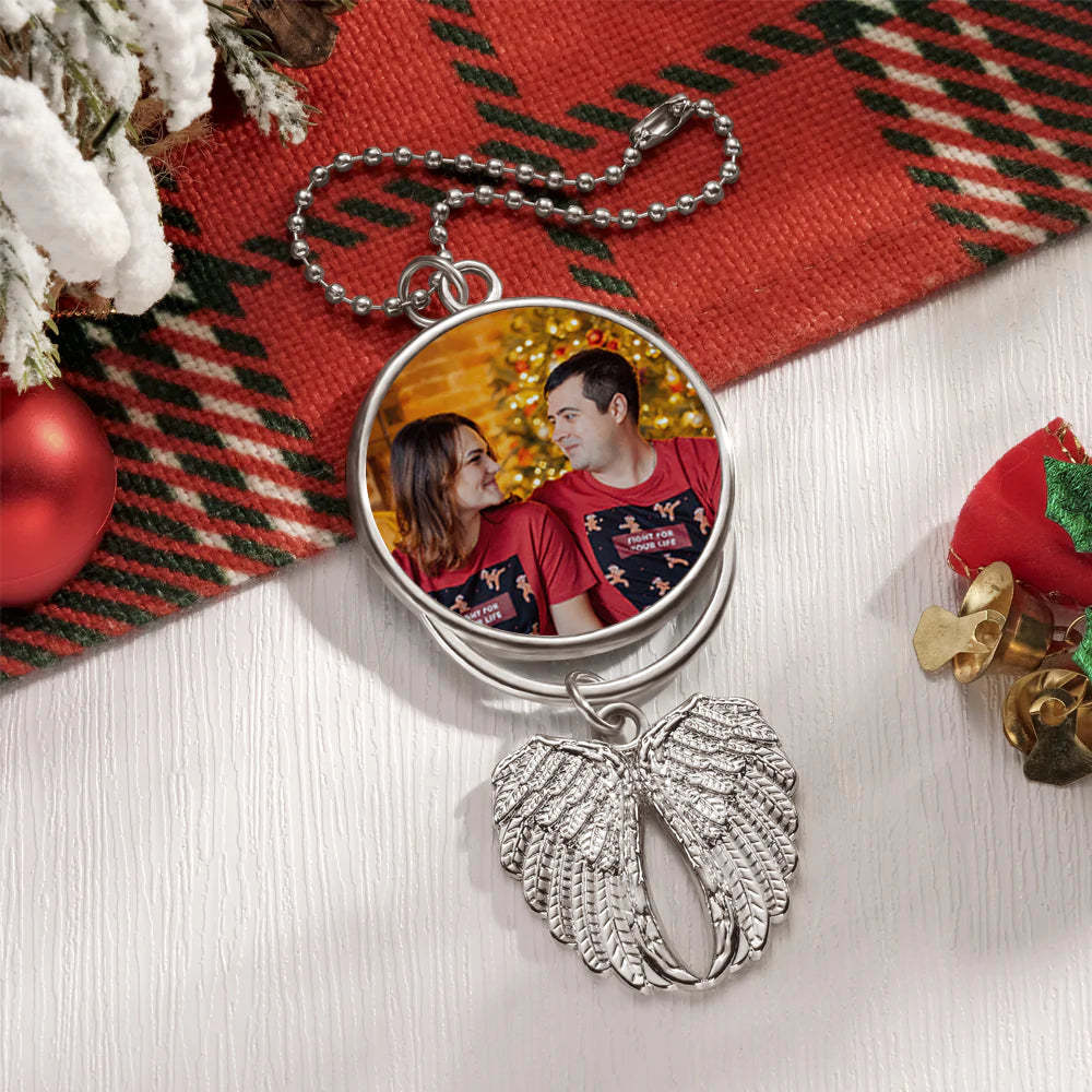 Décoration Personnalisée D'ailes D'ange De Photo Cadeaux Mémorables De Jour De Noël De Photo Faite Sur Commande - maplunelampefr