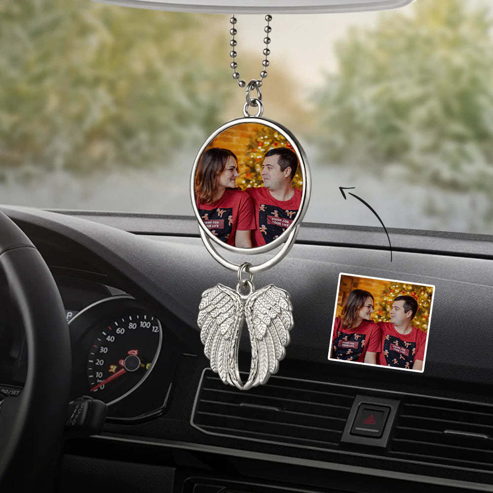 Décoration Personnalisée D'ailes D'ange De Photo Cadeaux Mémorables De Jour De Noël De Photo Faite Sur Commande - maplunelampefr