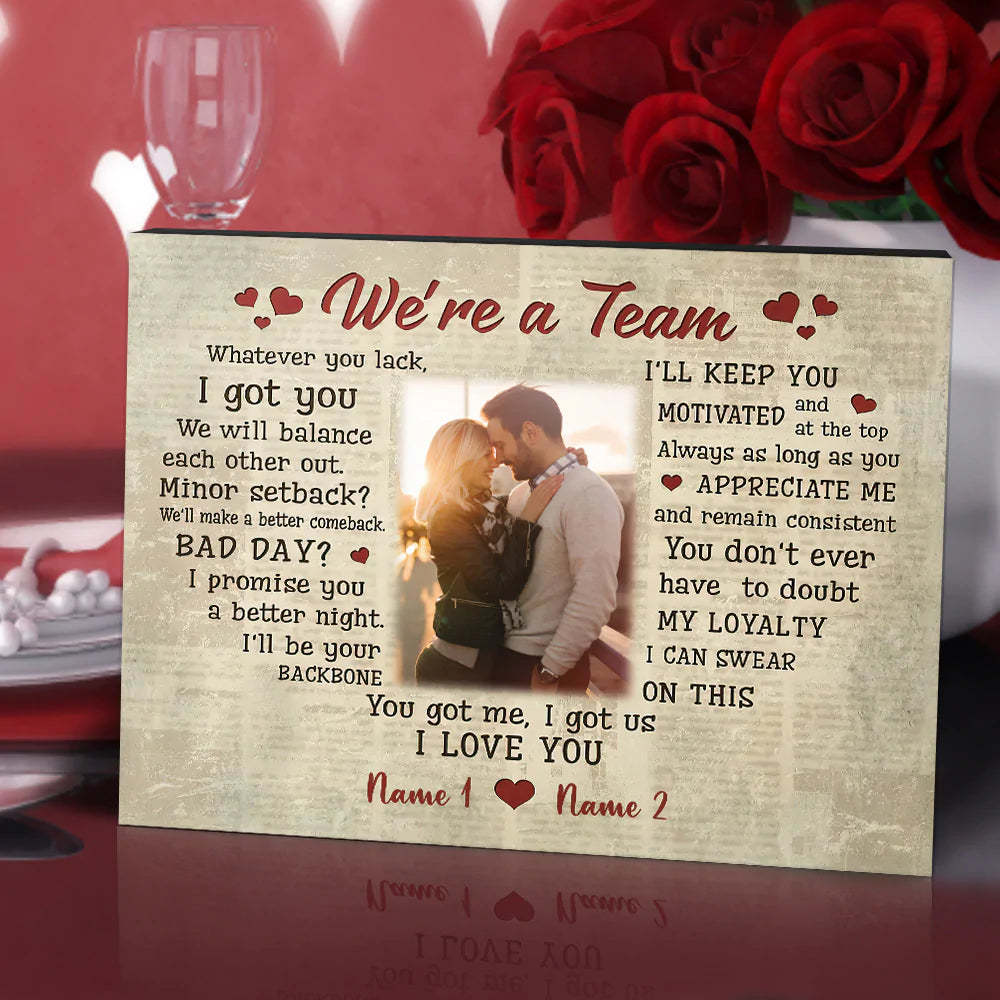 Cadre Photo De Bureau Personnalisé Word Art Cadre Photo Cadeau Pour Amoureux - maplunelampefr