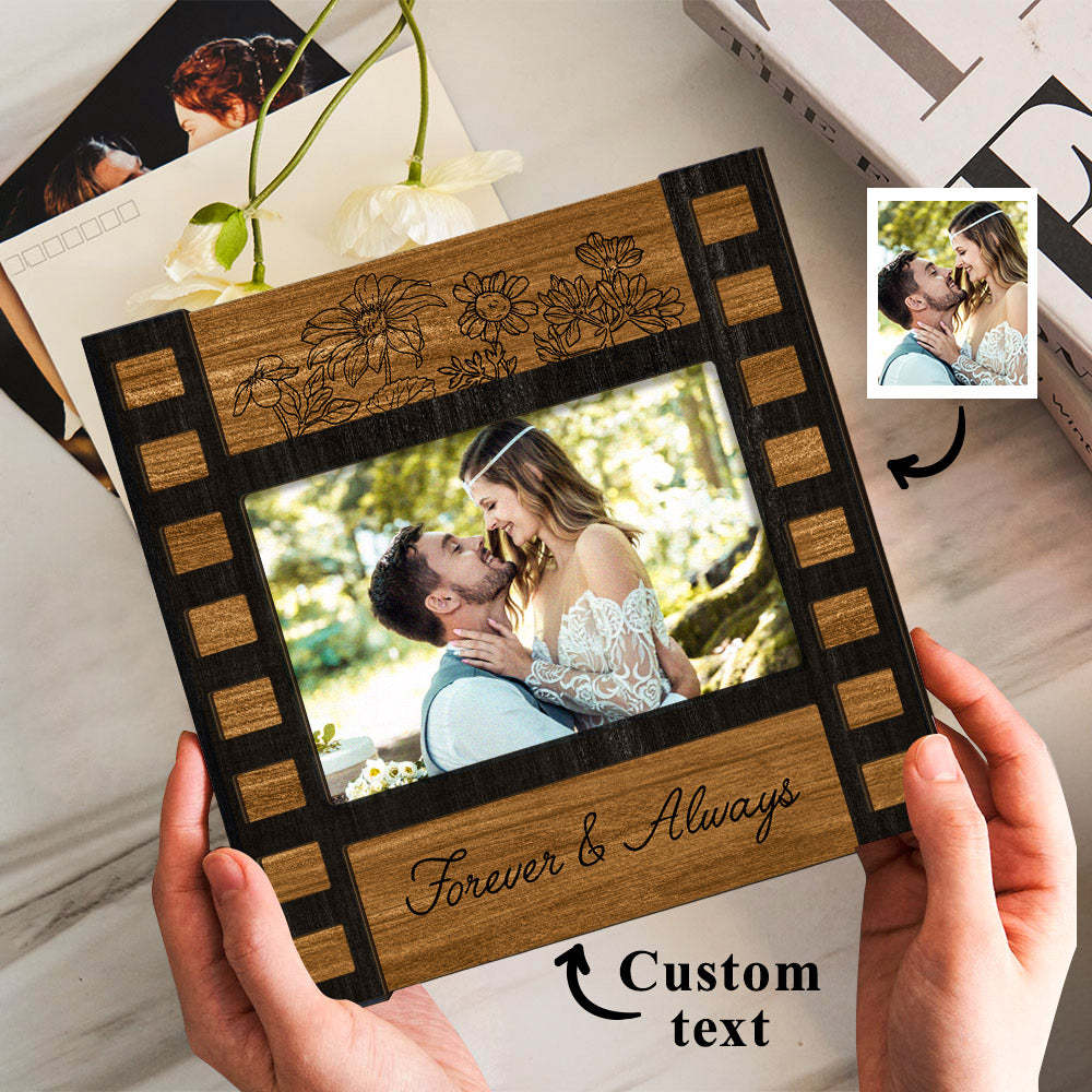 Cadre De Signe De Film Photo De Mariage Personnalisé Cadeau De Décoration De Mariage Gravé Personnalisé Pour Les Couples - maplunelampefr