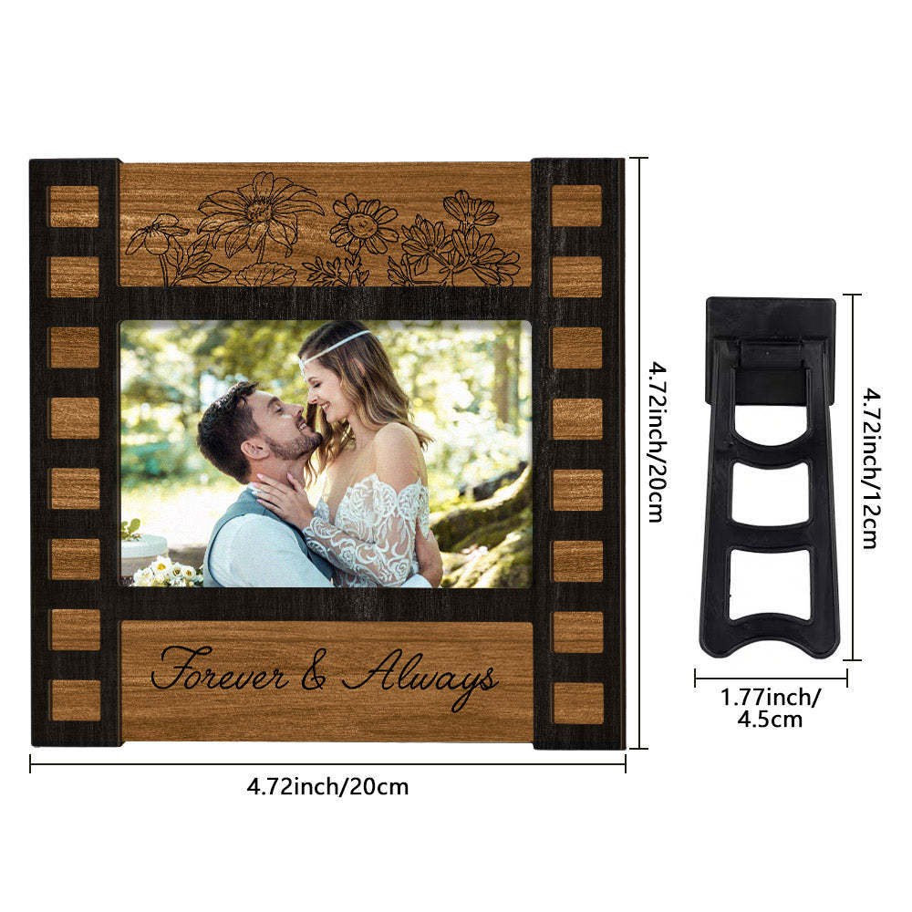Cadre De Signe De Film Photo De Mariage Personnalisé Cadeau De Décoration De Mariage Gravé Personnalisé Pour Les Couples - maplunelampefr