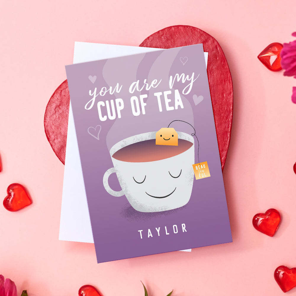 Carte Drôle Tu Es Ma Tasse De Thé Pour La Saint-valentin - maplunelampefr