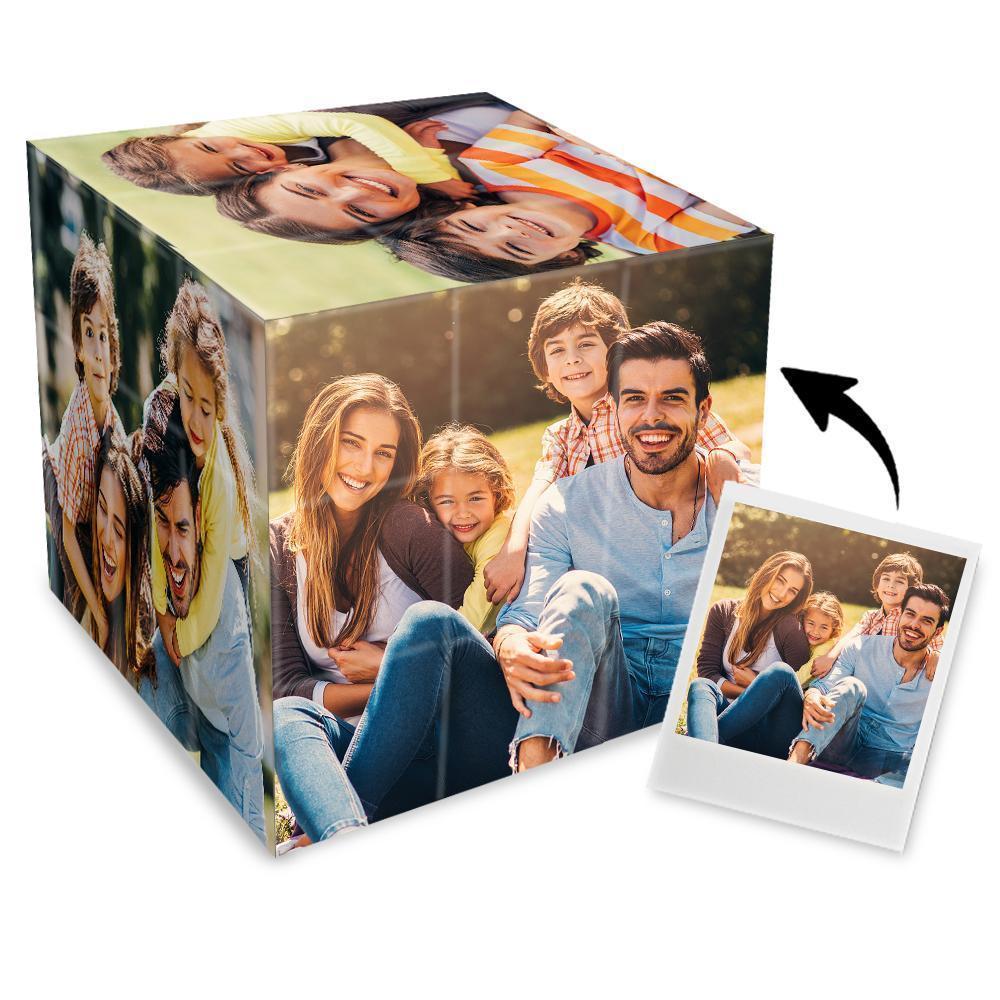 Rubik's Cube Photo Multiple Personnalisé - Moment Heureux Avec Famille