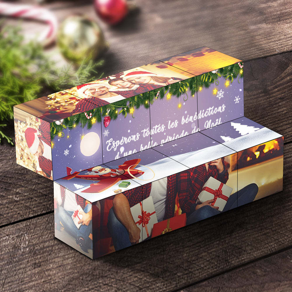 Rubic's Cube de Noël Personnalisée Photo Cube Photo Photo Pliable