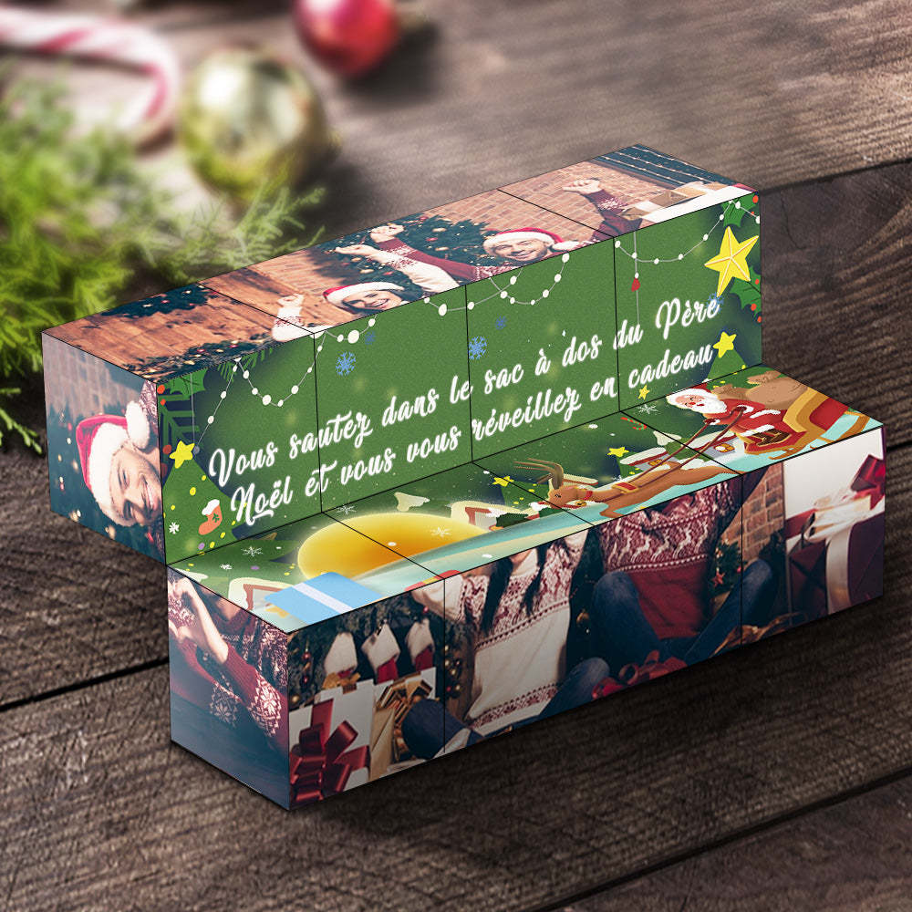 Rubic's Cube de Noël Personnalisée Photo Cube Photo Photo Pliable