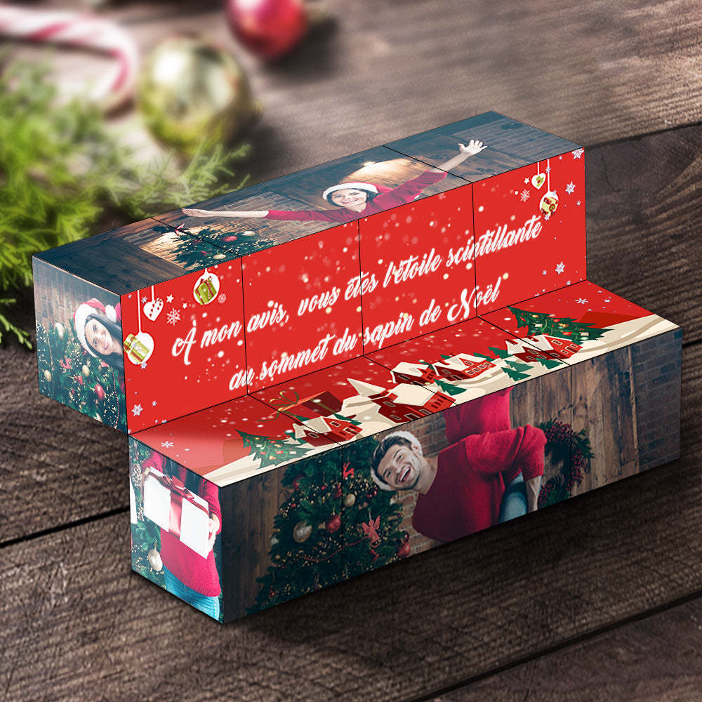 Rubic's Cube de Noël Personnalisée Photo Cube Photo Photo Pliable