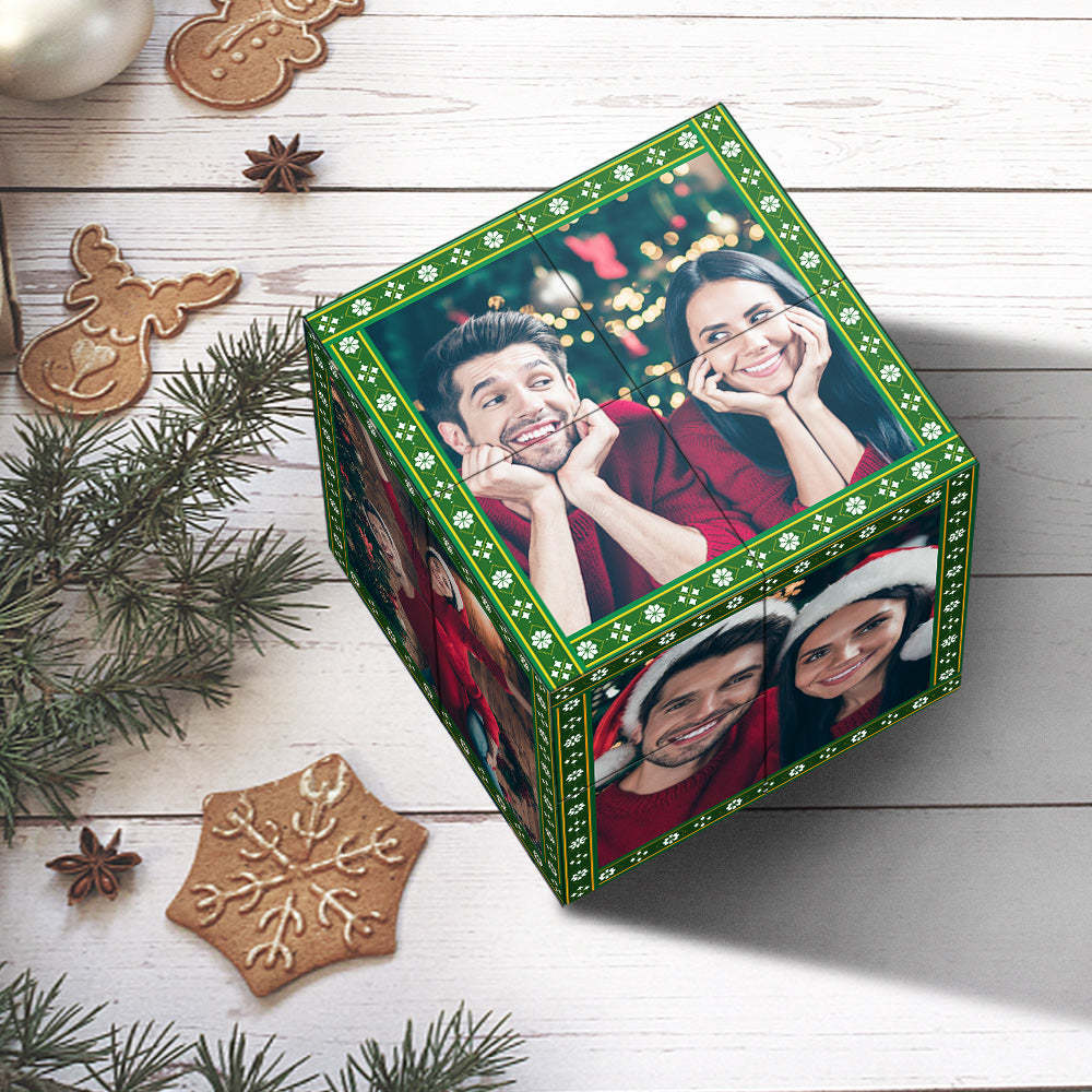 Rubic's Cube de Noël Personnalisée Photo Cube Photo Photo Pliable