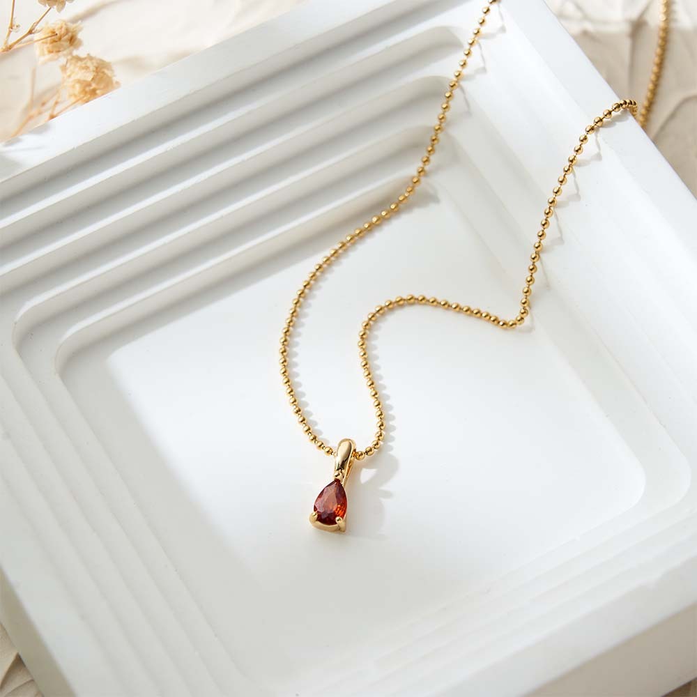 Collier Avec Pierre De Naissance, Bijou Personnalisé, Cadeau D'anniversaire, Cadeau De Famille, Cadeau D'anniversaire, Collier Pour Grand-mère, Cadeau De Saint-valentin Pour Elle - MapLunelampeFr