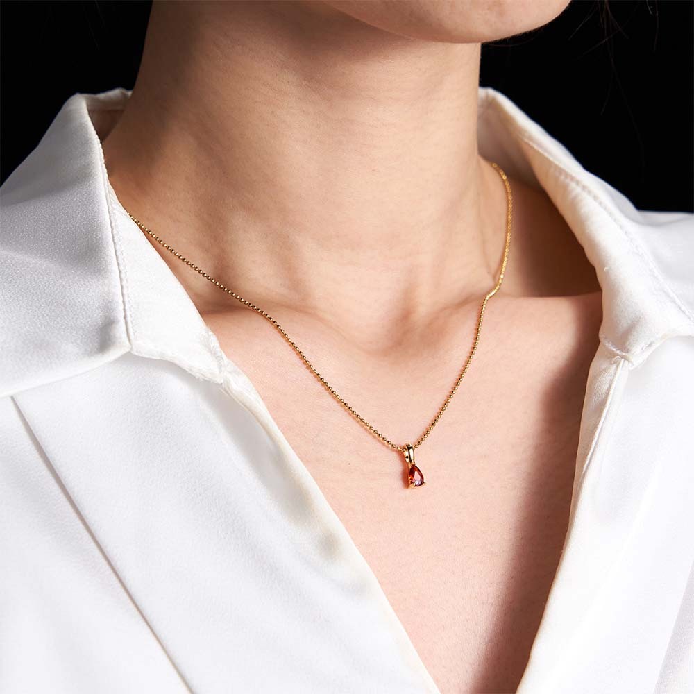 Collier Avec Pierre De Naissance, Bijou Personnalisé, Cadeau D'anniversaire, Cadeau De Famille, Cadeau D'anniversaire, Collier Pour Grand-mère, Cadeau De Saint-valentin Pour Elle - MapLunelampeFr