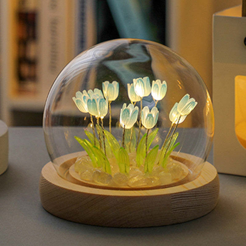 Diy Tulip Flower Night Light Cadeau Fait Main Romantique Pour L'amour - maplunelampefr