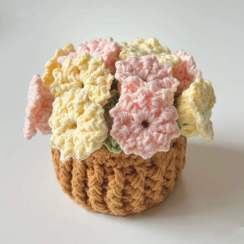 Ensemble De Sous-verres En Crochet Fait Main Avec Motif Floral Transformable, Décoration D'intérieur Écologique, Cadeau Unique Pour Maman - MapLunelampeFr