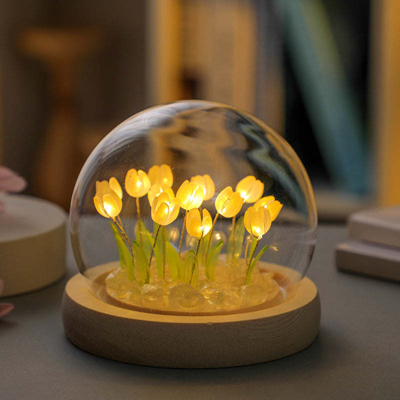 Diy Tulip Flower Night Light Cadeau Fait Main Romantique Pour L'amour - maplunelampefr