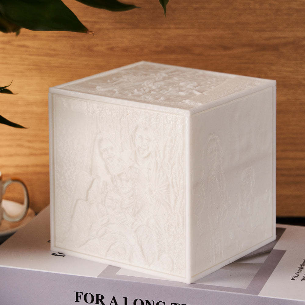 Custom Photo Cube Night Light Personalized Creative Atmosphere Lamp Valentine's Day Gifts - maplunelampefr