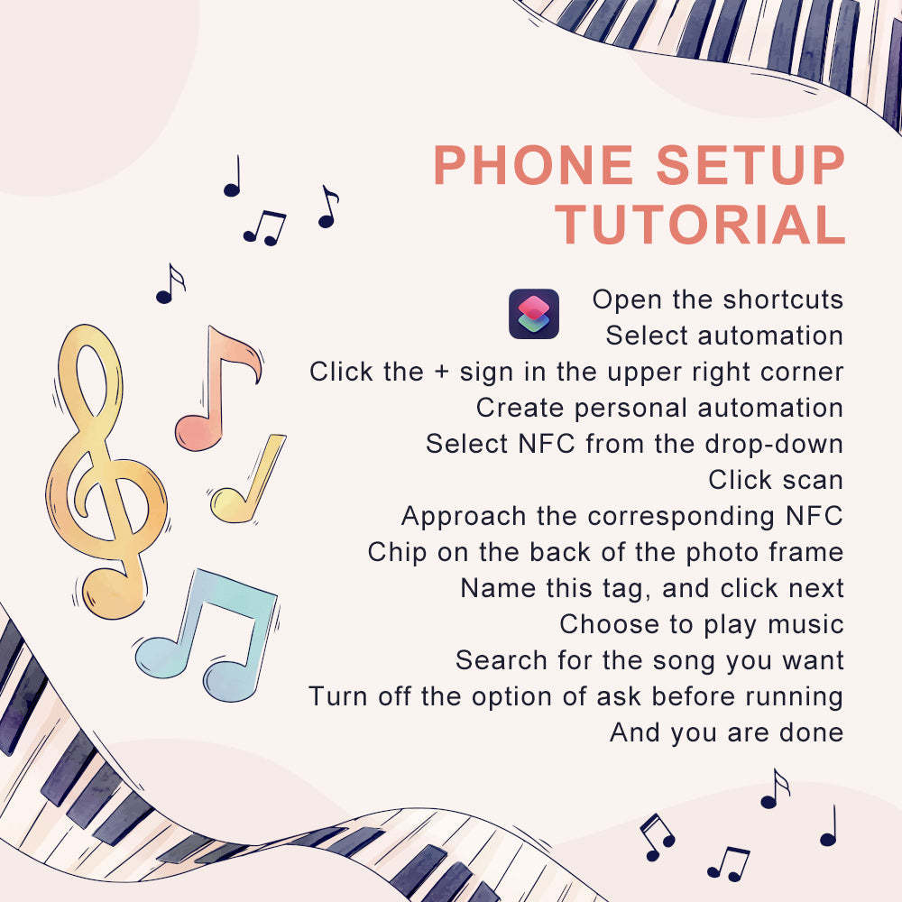 Cadre De Chanson Photo Personnalisé Avec Patch Nfc, Cadre D'informations Musicales Personnalisé, Cadeaux Pour Lui - maplunelampefr