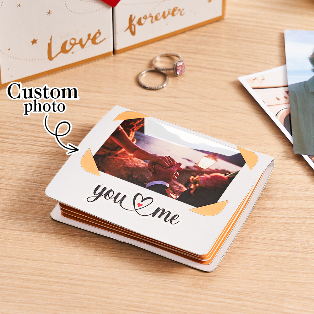 Album Photo Pop-up De Noël Personnalisé – Livre Souvenir 3d Sur Mesure Avec Vos Photos Et Votre Musique, Cadeau Scrapbooking Artisanal À Effet Explosion Pour Anniversaire, Mariage, Anniversaire - MapLunelampeFr