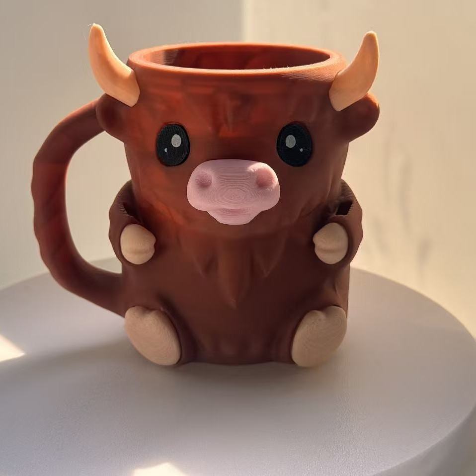 Cadeaux De Noël Porte-pinte De Glace Style Vache Mignon Avec Poignée Et Cuillère – Manchon Isotherme Antigel Réutilisable Pour Crème Glacée, Boissons Et Desserts Cadeaux De Vache Amusants Pour Les Amateurs De Crème Glacée - MapLunelampeFr