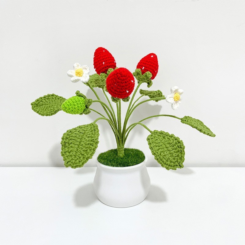 Mini Pot En Crochet En Forme De Marguerite, Un Joli Cadeau Fait Main Pour Elle - MapLunelampeFr