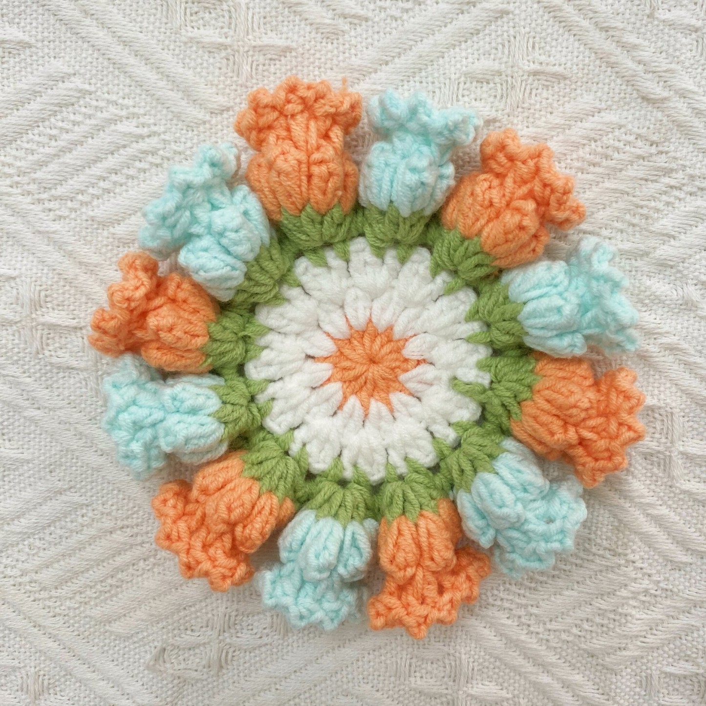 Ensemble De Sous-verres En Crochet Fait Main Avec Motif Floral Transformable, Décoration D'intérieur Écologique, Cadeau Unique Pour Maman - MapLunelampeFr