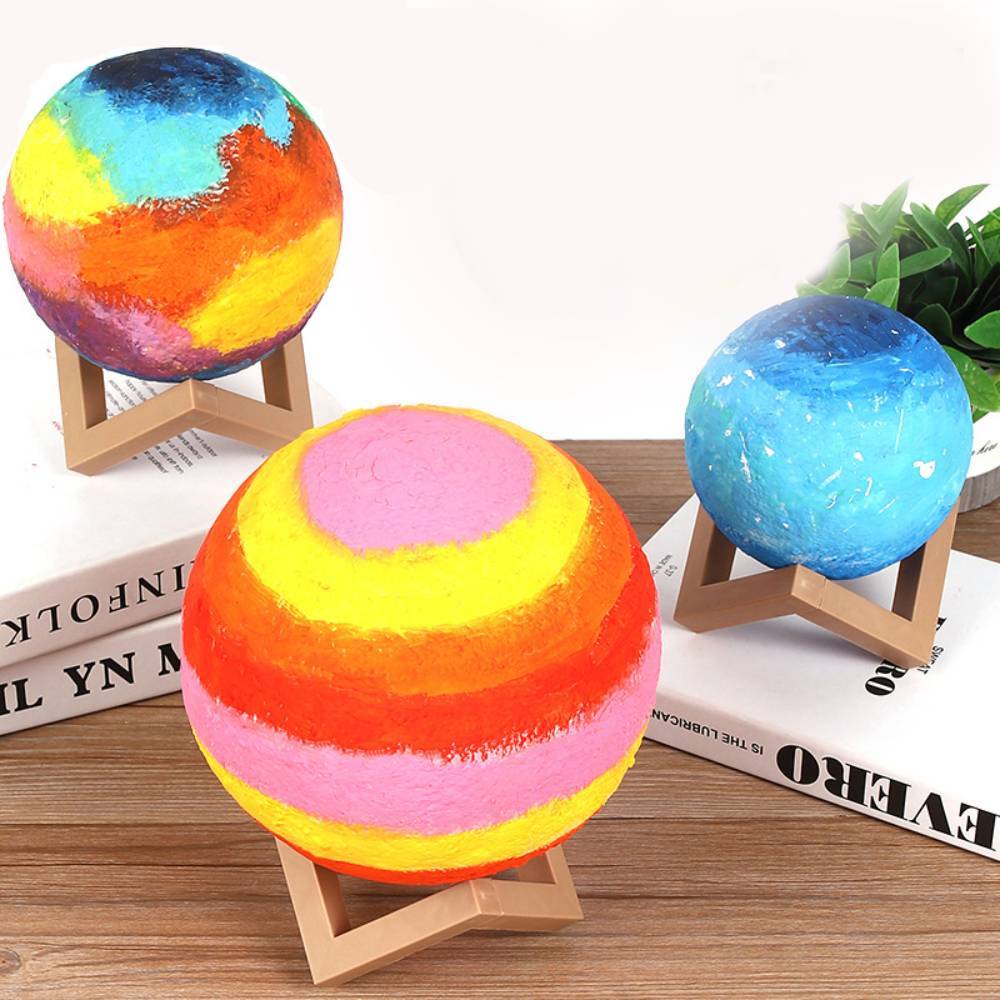 Diy 3d Moon Night Light Paint Your Own Moon Lamp Kit Cadeau Pour Les Enfants - maplunelampefr