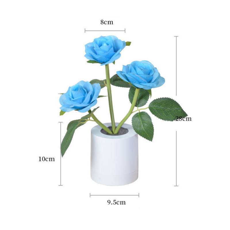 Fleurs Lampe De Table Rose Night Light Home Decor Cadeaux Pour La Fête Des Mères - maplunelampefr