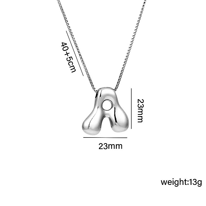 Collier Avec Initiale En Zircone Cubique Scintillante, Cadeau Pour La Saint-valentin (elle) - MapLunelampeFr