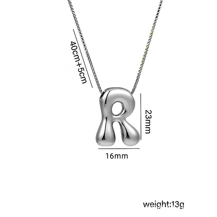 Collier Avec Initiale En Zircone Cubique Scintillante, Cadeau Pour La Saint-valentin (elle) - MapLunelampeFr