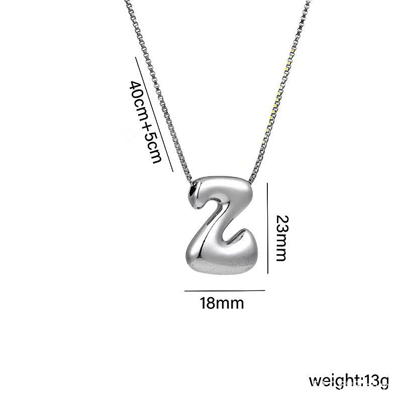 Collier Avec Initiale En Zircone Cubique Scintillante, Cadeau Pour La Saint-valentin (elle) - MapLunelampeFr