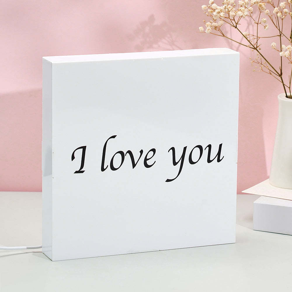 Veilleuse En Acrylique Avec Photo Personnalisée, Lampe Gravée, Décoration De Chambre, Cadeaux Pour Couples - maplunelampefr