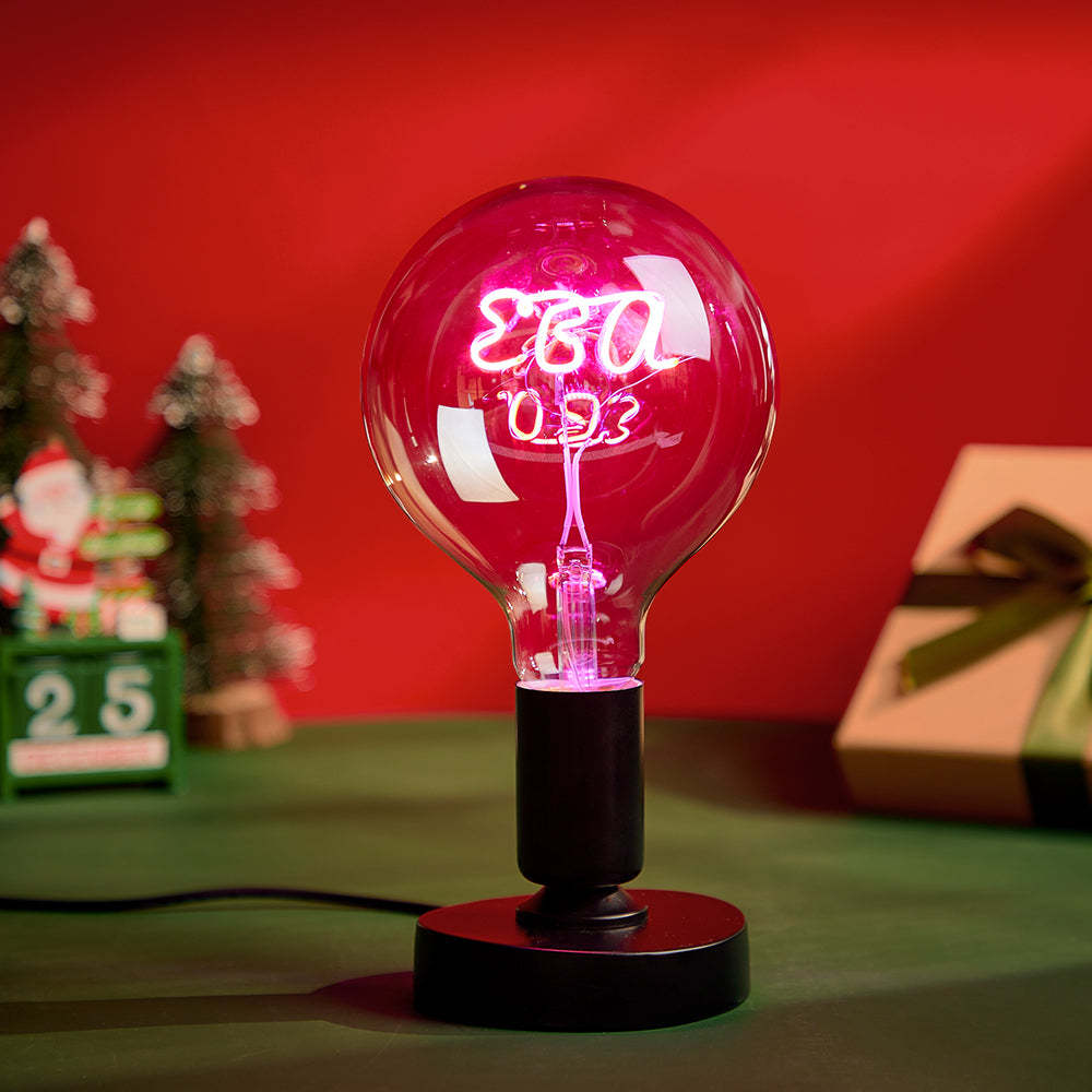 Ampoules Personnalisées Vintage Edison Led Lampe De Bureau Décor À La Maison Cadeaux D'anniversaire - maplunelampefr