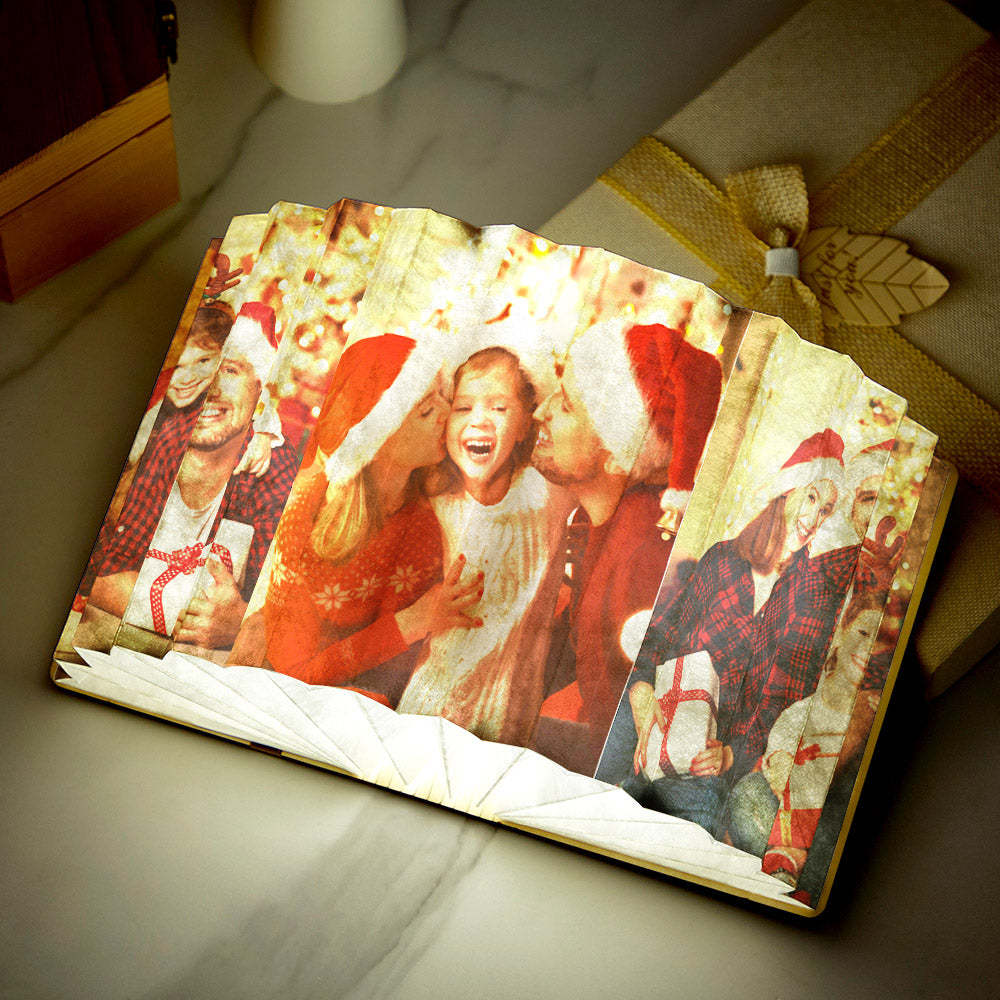 Custom Photo Book Lamp Christmas Gifts Personalized Home Decor - maplunelampefr