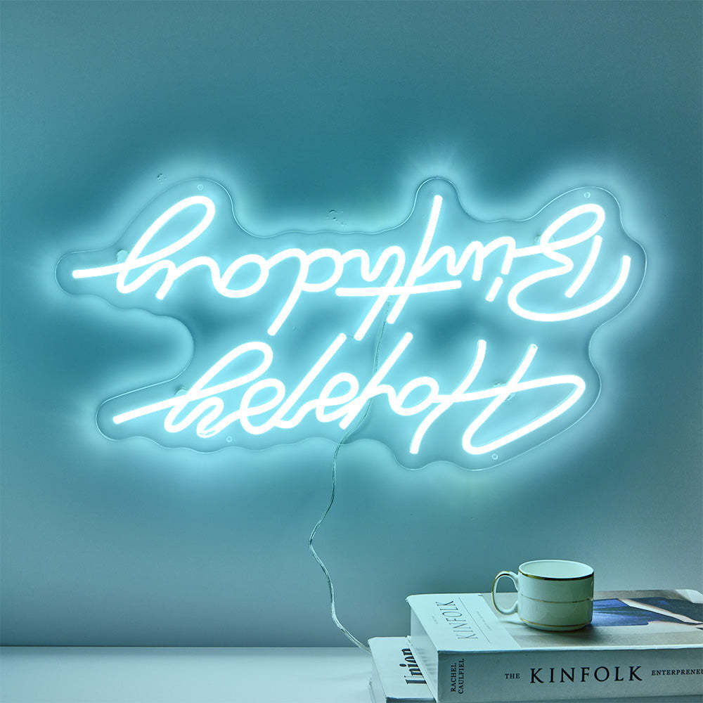 Lampe À Enseigne Au Néon Personnalisée, Nom Personnalisé, Lampe Réglable, Décor Créatif Pour Chambre À Coucher - MapLunelampeFr