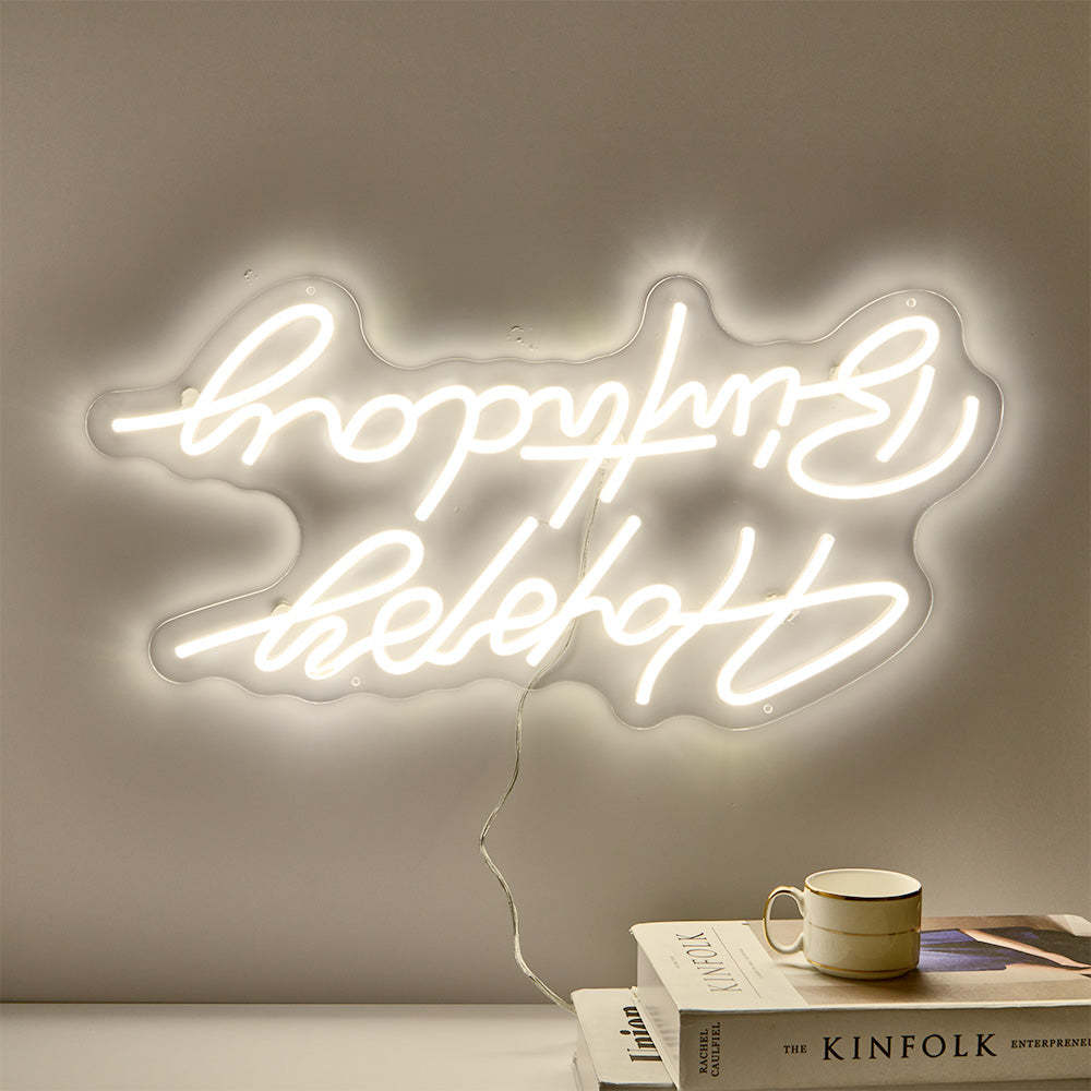 Lampe À Enseigne Au Néon Personnalisée, Nom Personnalisé, Lampe Réglable, Décor Créatif Pour Chambre À Coucher - MapLunelampeFr