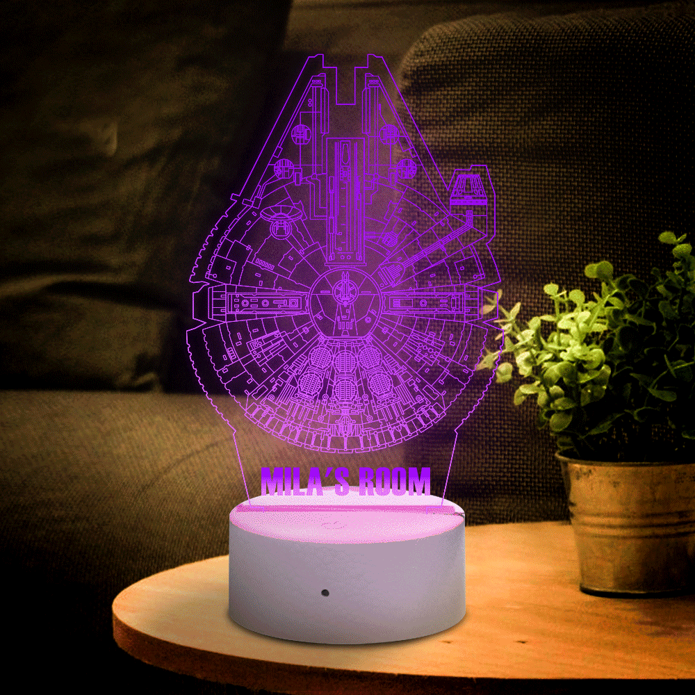 Star Wars 3d Personnalisé Avec Un Cadeau De Veilleuse Personnalisé Pour Son Nom - maplunelampefr