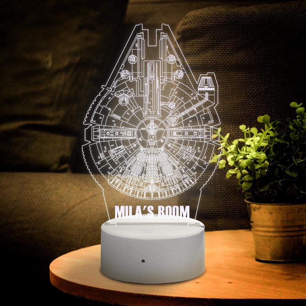 Star Wars 3d Personnalisé Avec Un Cadeau De Veilleuse Personnalisé Pour Son Nom - maplunelampefr