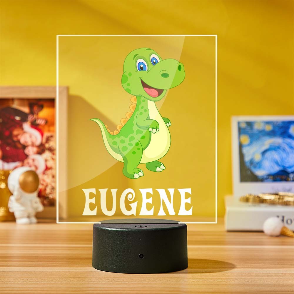 Lampe De Nuit De Dinosaure À Imprimé Dinosaure Lumières Pour Enfants Chambres D'enfants Veilleuse De Dinosaure - maplunelampefr