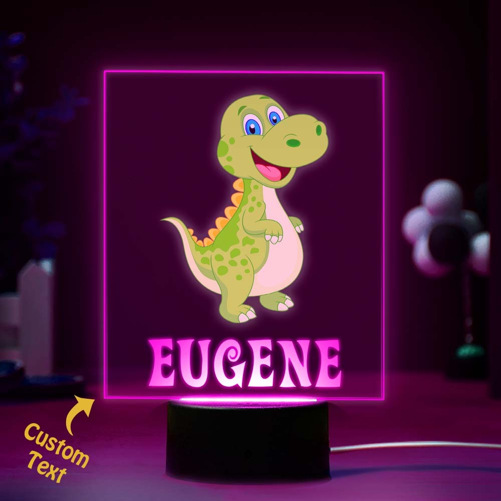 Lampe De Nuit De Dinosaure À Imprimé Dinosaure Lumières Pour Enfants Chambres D'enfants Veilleuse De Dinosaure - maplunelampefr