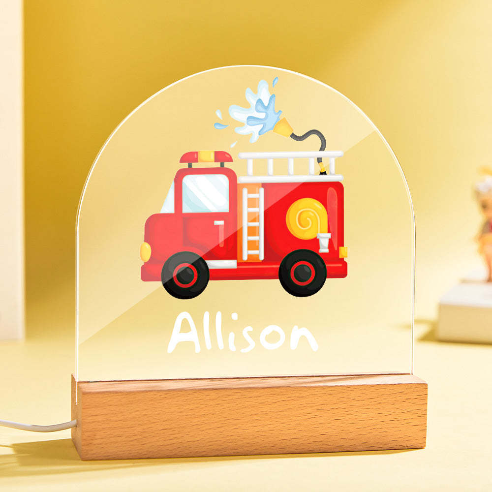 Lampe Nominative Personnalisée Avec Arroseur Décoration De Chambre D'enfant Lumière Pour Enfants Chambre D'enfant - maplunelampefr