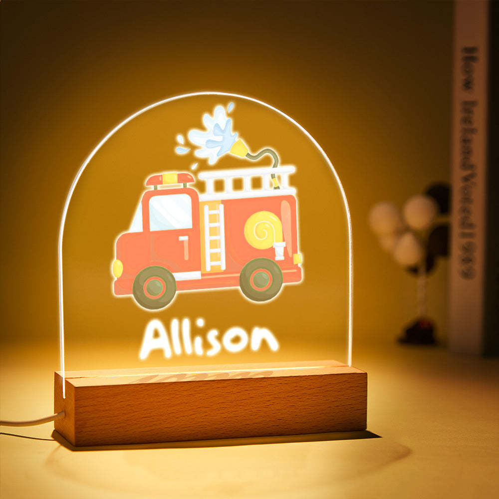 Lampe Nominative Personnalisée Avec Arroseur Décoration De Chambre D'enfant Lumière Pour Enfants Chambre D'enfant - maplunelampefr