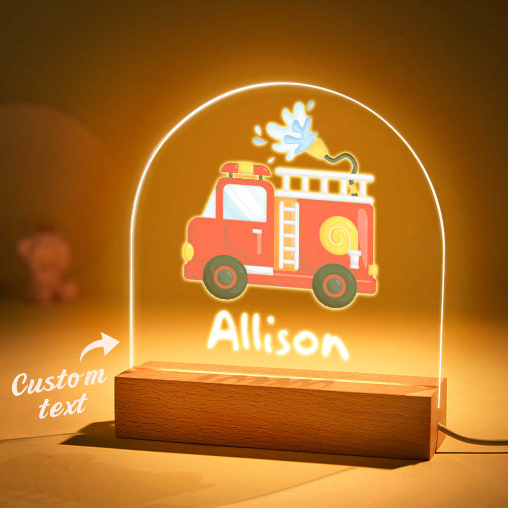 Lampe Nominative Personnalisée Avec Arroseur Décoration De Chambre D'enfant Lumière Pour Enfants Chambre D'enfant - maplunelampefr