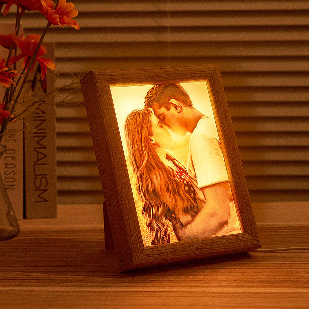 Cadre D'art Lumineux Led Personnalisé Avec Lumière, Cadeau Décoratif Pour La Maison, Pour Les Couples - maplunelampefr