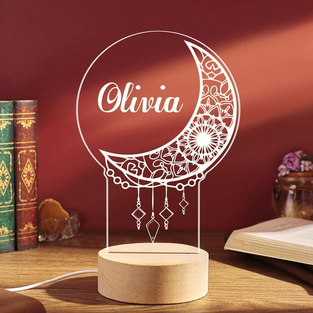 Veilleuse Attrape-rêves Personnalisée Veilleuse Personnalisée Décoration D'intérieur - maplunelampefr