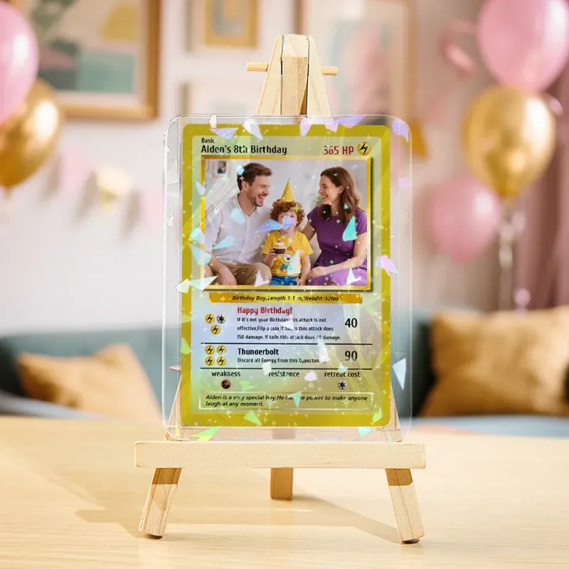 Cadeau Personnalisé De Carte De Papa Carte à Collectionner Photo Et Nom Personnalisée, Cadeau Unique Pour La Fête Des Pères Pour Papa - MapLunelampeFr