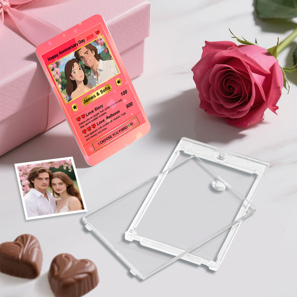 Carte Pokémon Personnalisée Avec Photo De Dessin Animé, Carte De Fête Des Pères, Texte Et Photo Personnalisés, Carte Poke, Cadeau Pour Papa - MapLunelampeFr