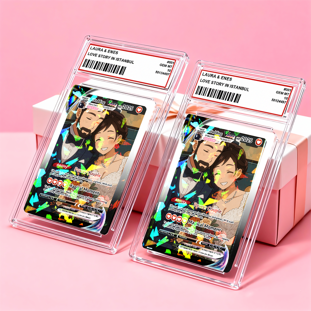 Carte De Couple Anime Personnalisée, Cadeau Romantique De Saint-valentin Pour Couple, Souvenir De Collection Unique, Cadeau De Mariage - MapLunelampeFr